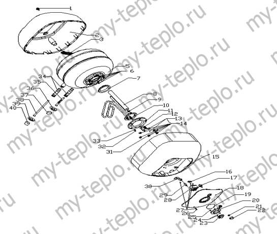 запчасти для Thermex H 15 U