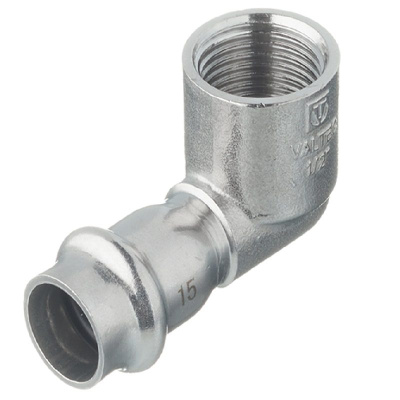 Угольник 90° с вн.р. нерж. сталь 28х3/4 Угольник 90° с вн.р. нерж. сталь 28х3/4