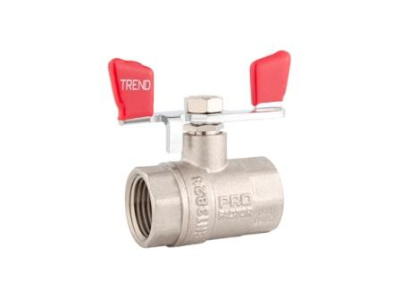 Кран шаровый 1" вн/нар (бабочка) TREND PROFactor (PF FBV 905)